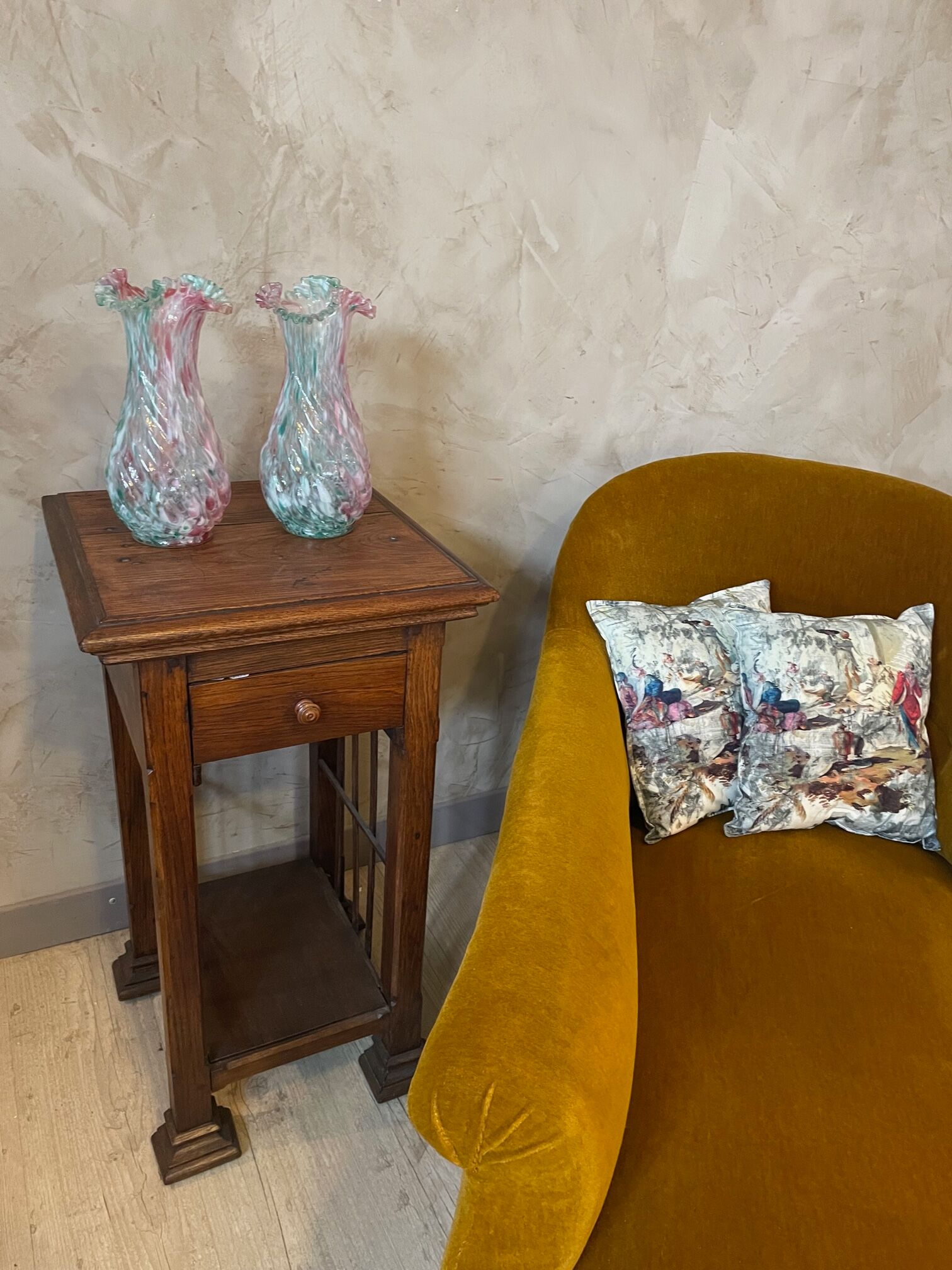 Pair of Clichy vases