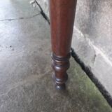 Wooden bistro table, legs turned 125 cm