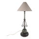 Decorative Patinated Bronze Table Lamp, Danish Grace / Scandinavian Modern