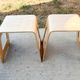 2 stools by Lisa Norinder for IKEA, 1990s.