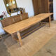 Solid wood farmhouse table
