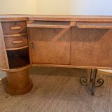 Vintage elm burl counter, 1950