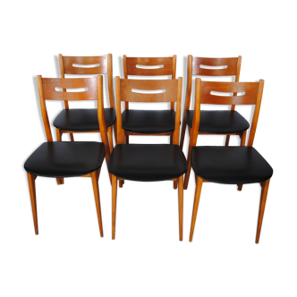 Lot of 6 scandinavian chairs