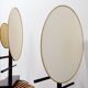 Paire de lampes disques style boho