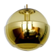 Golden Space Age Glass Pendant Lamp by Peill and Putzler