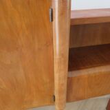 Headboard – console – sideboard – art deco – 2 doors – 2 niches in solid walnut e