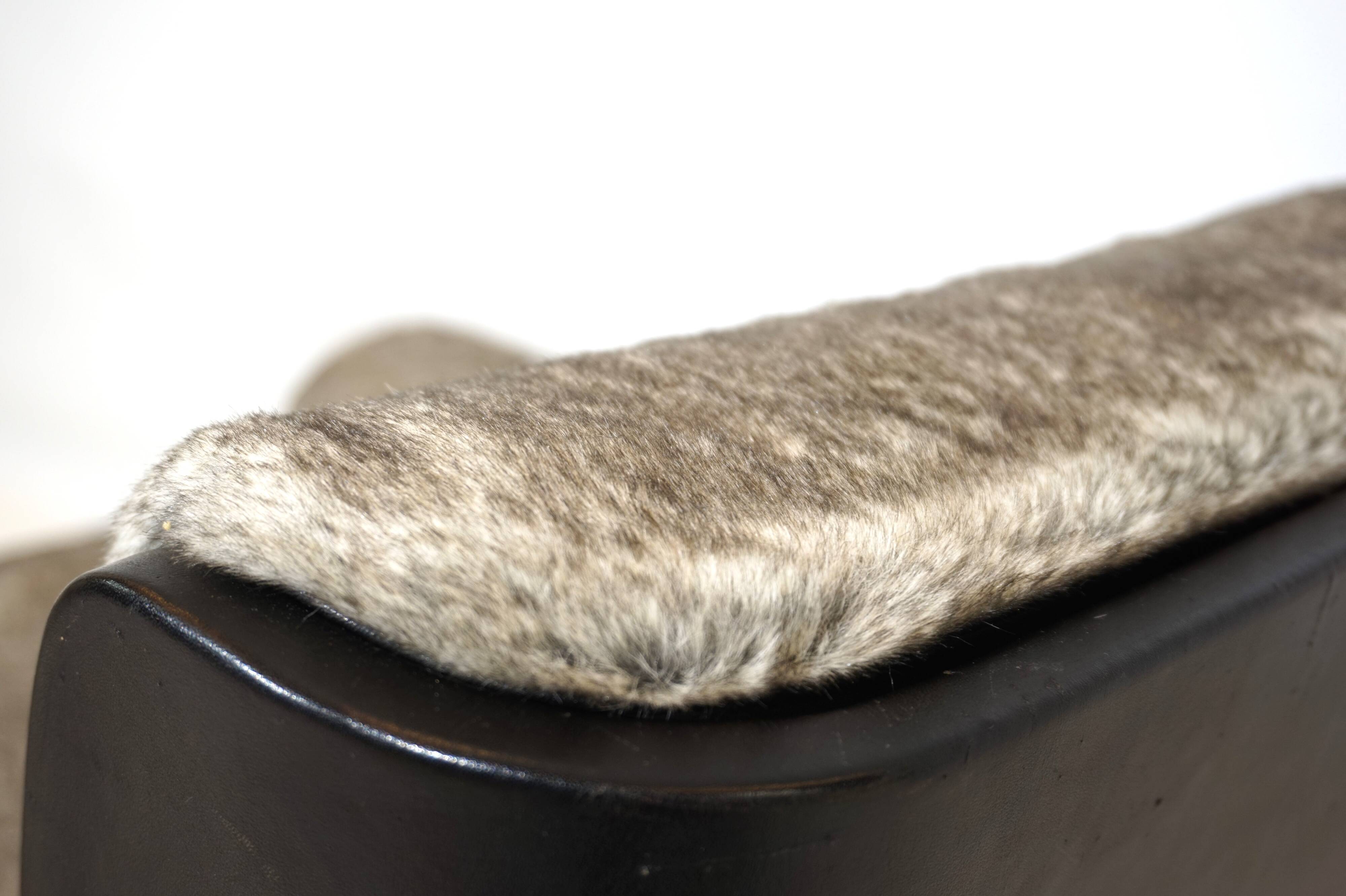 Fauteuil lounge Kaufeld Siesta 62 avec pouf par Jacques Brule