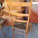 Pair of Italian chairs. The 50's.