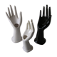Set of 3 old 1970s ceramic hand-shaped soliflores