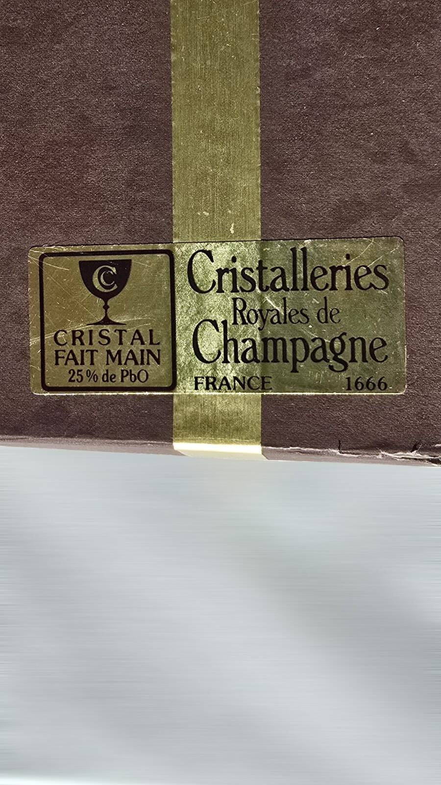 Set of 12 Chrystal knife rests from Cristalleries Royales de Champagne