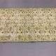 Distressed Turkish Runner 190x82 cm wool Vintage rug, Overdyed Yellow, Black