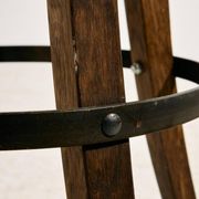 Tabouret de bar en hêtre vintage, années 1970