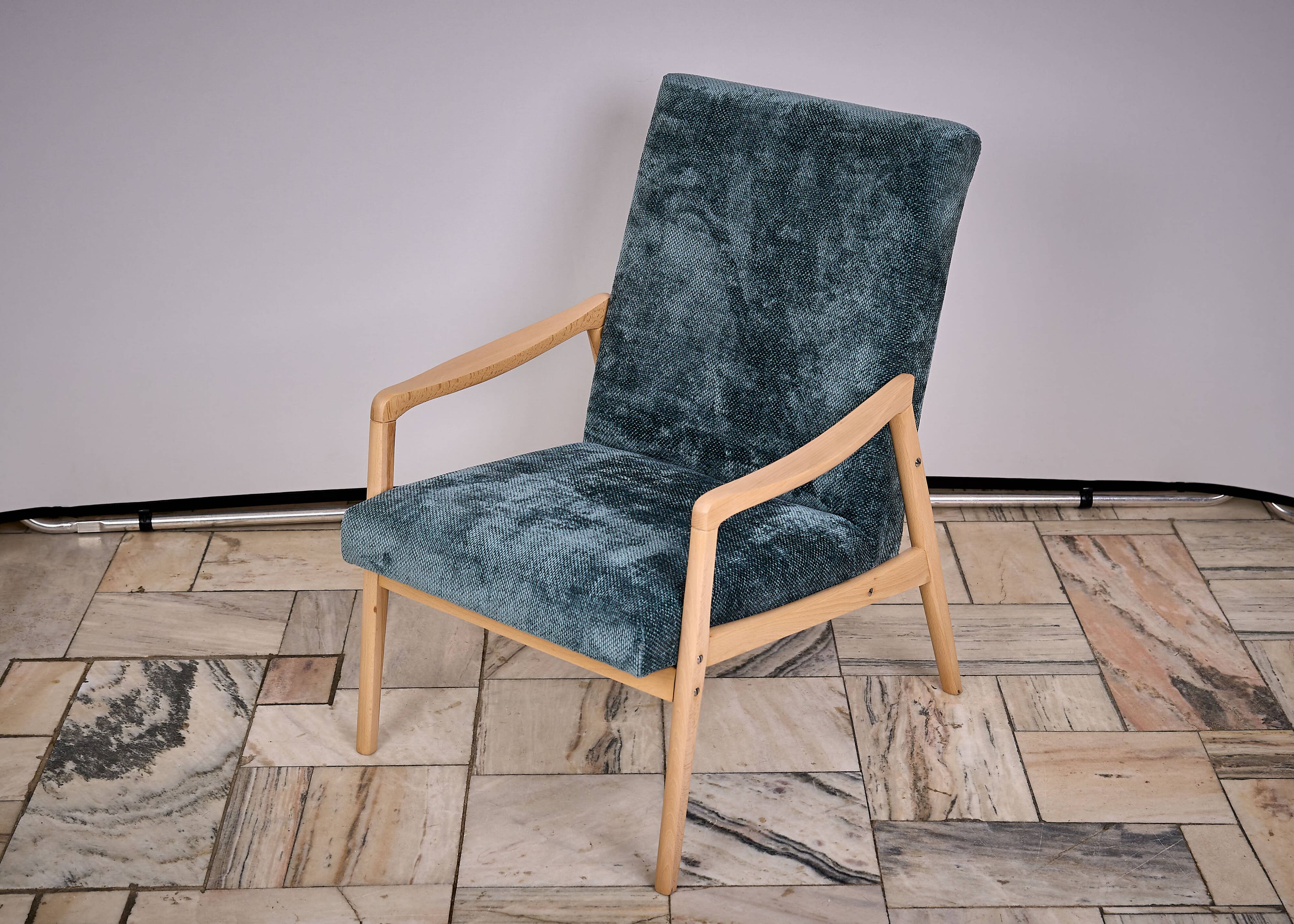 Set of 4 armchairs designed by J. Jiroutek, TON Czechoslovakia, 1960s