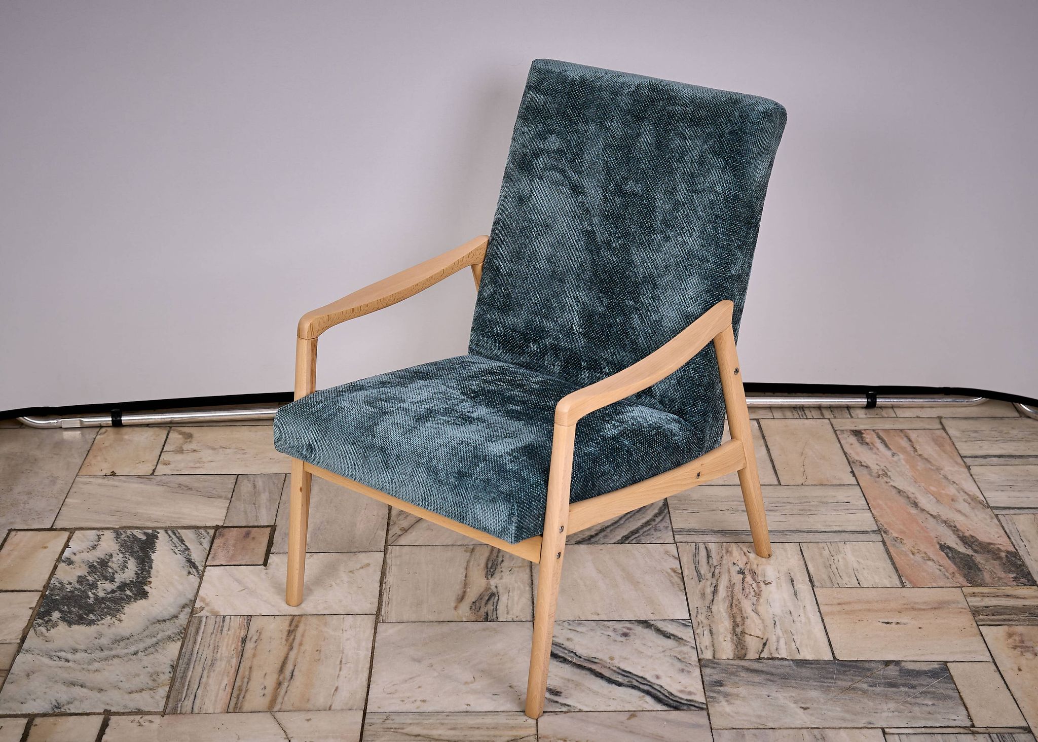 Set of 4 armchairs designed by J. Jiroutek, TON Czechoslovakia, 1960s