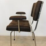 Brown Czech Tubular Chair from Belet, 1970s