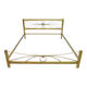 Mid-Century Modern Gilded and Satin Brass Double Bed, 1970