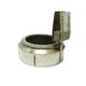 Match holder with ashtray, Art Nouveau, silver-plated brass, Austria, early 20th century