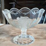 Coupe à fruits ancienne en verre