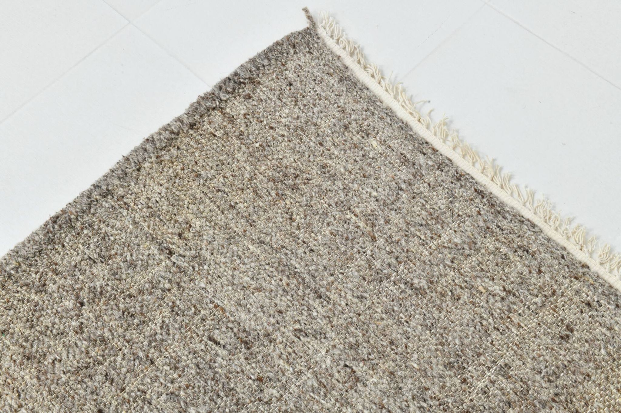 Tapis Kilim turc vintage marron uni 8x10, 255x322 cm