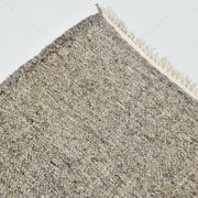 Tapis Kilim turc vintage marron uni 8x10, 255x322 cm
