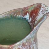 Fat Lava ceramic blue wine and water pitcher