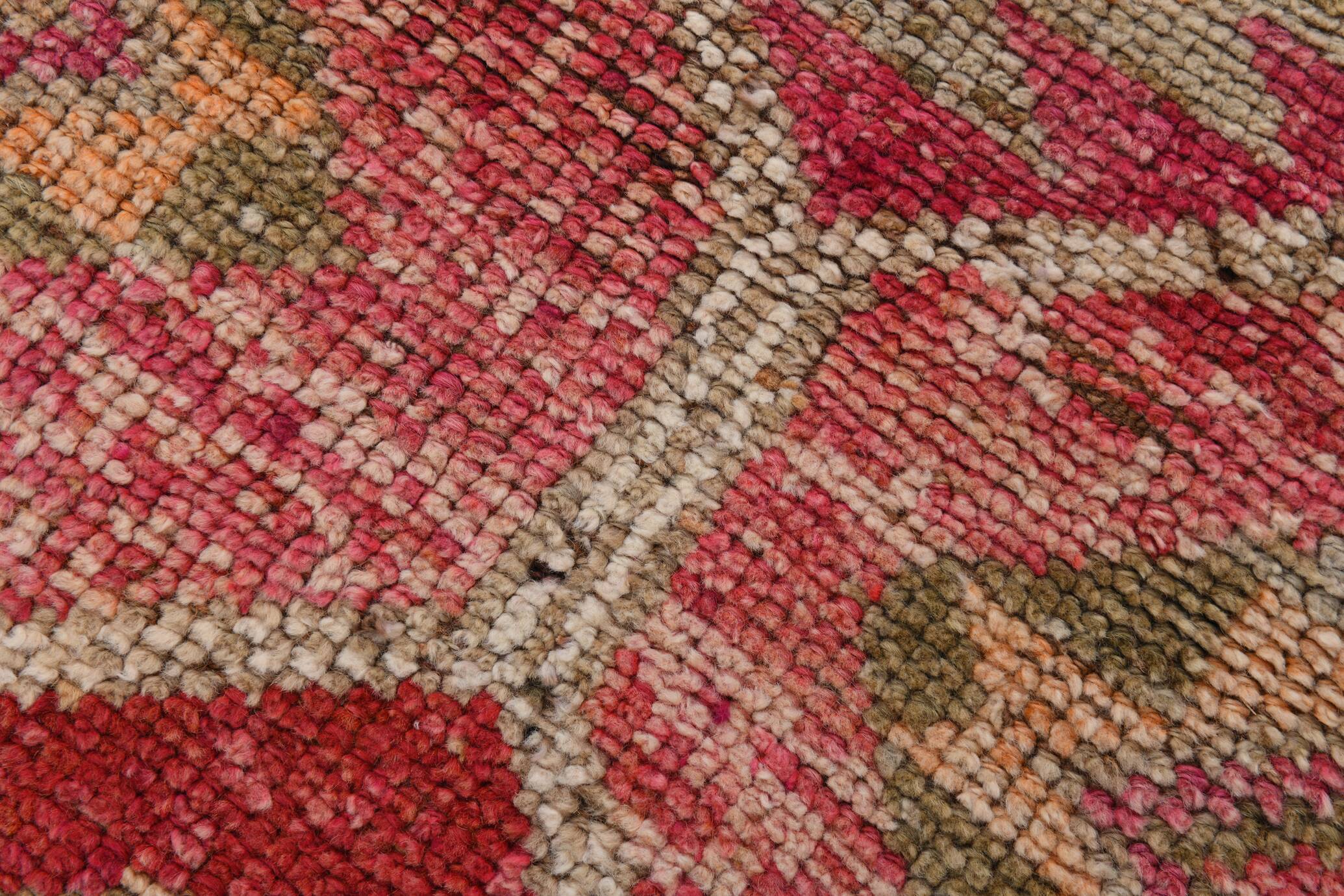 3x10 Red Pink Oriental Vintage Runner Rug, 95x317Cm