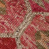 3x10 Red Pink Oriental Vintage Runner Rug, 95x317Cm