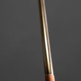 Scandinavian teak and brass floor lamp