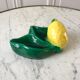 Ferlay Vallauris-style lemon ceramic pocket tray signed 1955