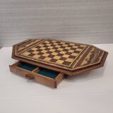 Game of ajedrez, madera tallada, Arts & Crafts, circa 1900 - Inglaterra