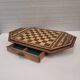 Game of ajedrez, madera tallada, Arts & Crafts, circa 1900 - Inglaterra