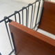 Scandinavian wall bookcase 3 teak shelves, tomado Holland 1970