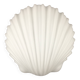 Grande applique murale minimaliste en verre opalin en forme de coquillage, par Limburg, années 1970