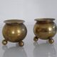 Pair of Scandinavian brass candlesticks 1960