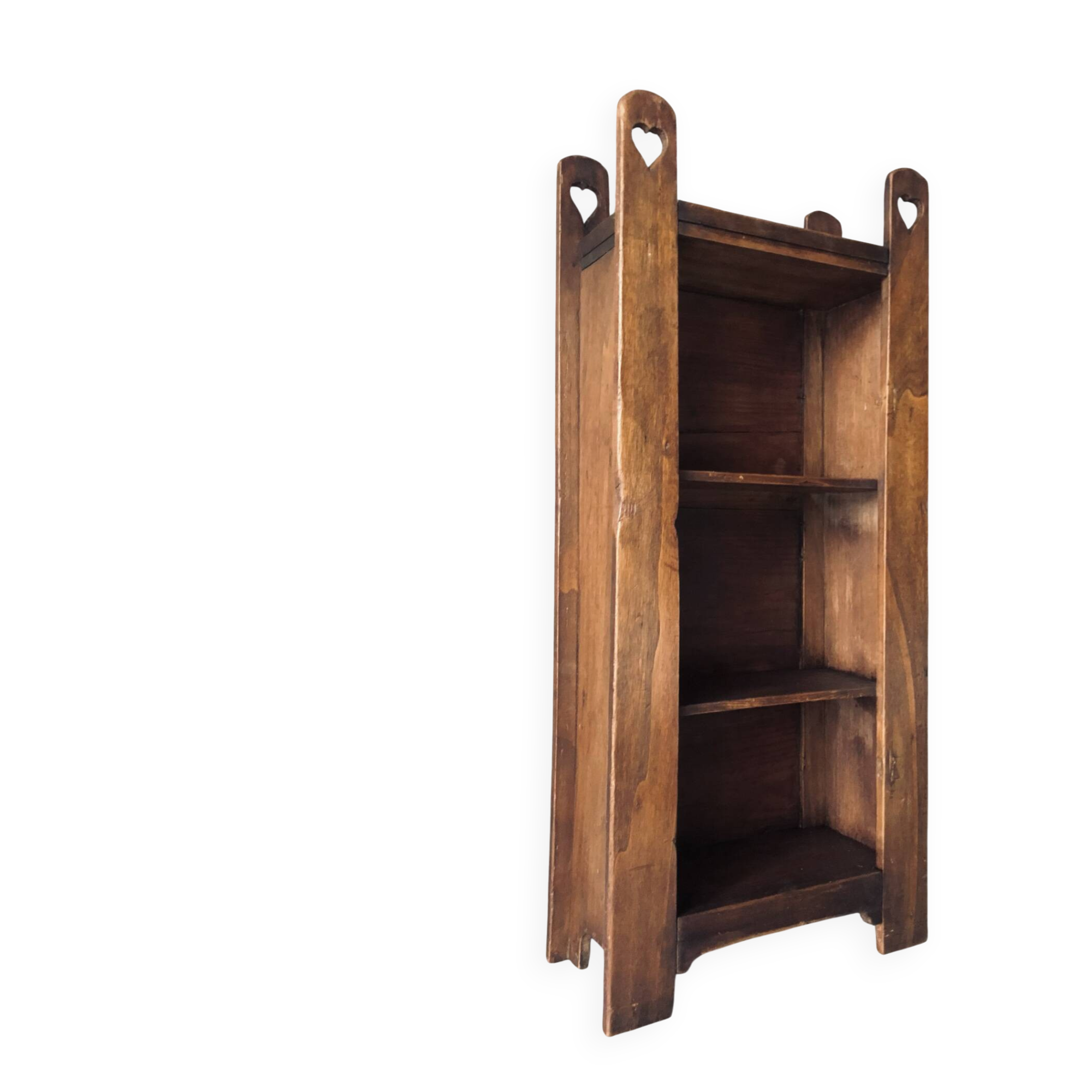 Petite Étagère Bibliothèque ancienne / Art Populaire