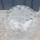 Pair of glass ball vases from the 70