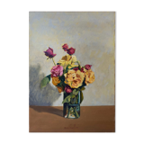 HST painting "Bouquet of flowers" by Angelo Cesare CHIELLINI (1916-1991) Italy
