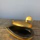 Golden lacquered wooden duck from Burma mid-twentieth forming a box