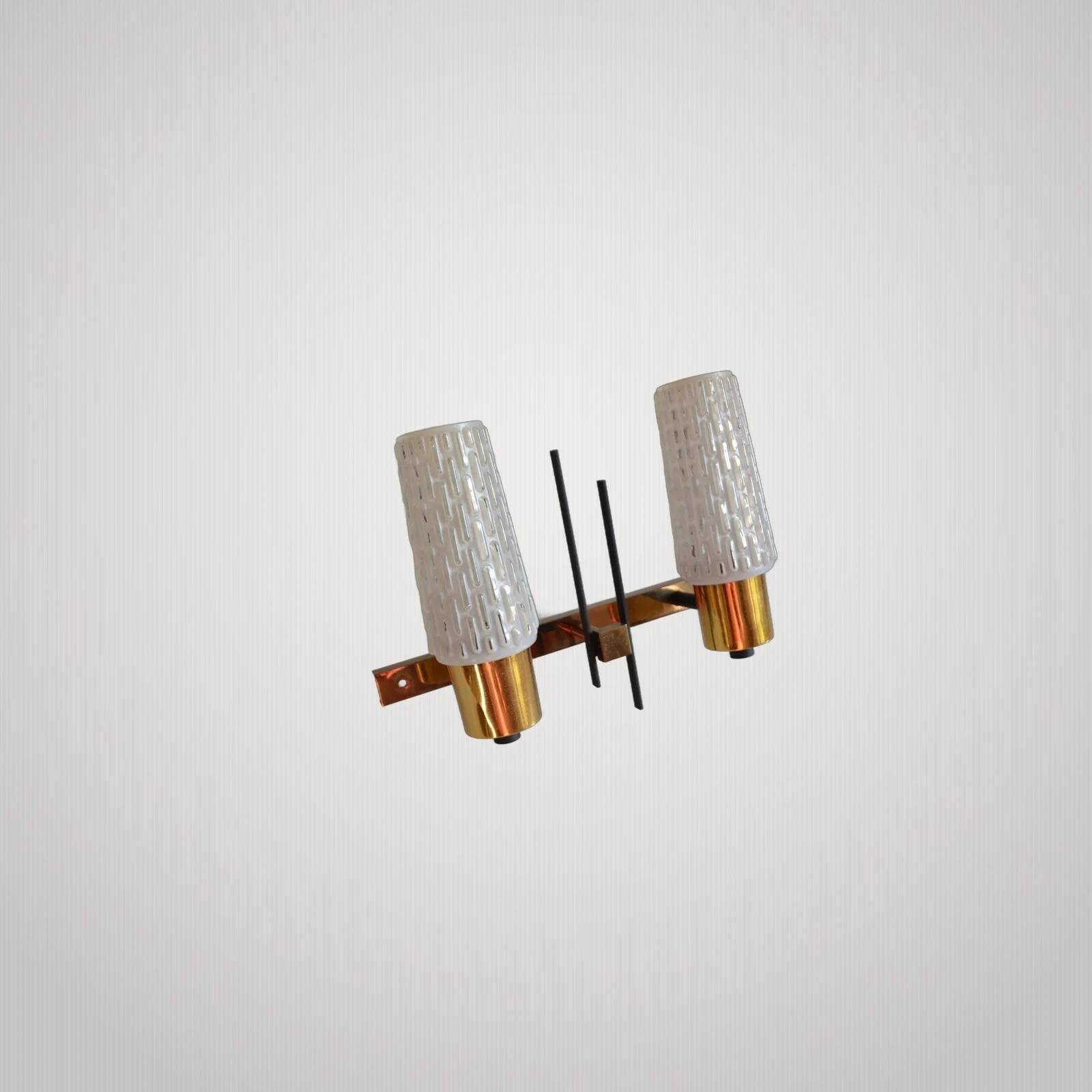 Large double wall lamp Arlus Lunel 1950