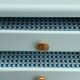 Vintage gray green bathroom chest of drawers