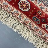 Vintage Style Red Kilim Rug Wool Handmade Tribal Flatweave 167x108cm