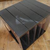 Space Age Plexiglas Record Rack
