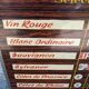 Old bistro consumption board panel