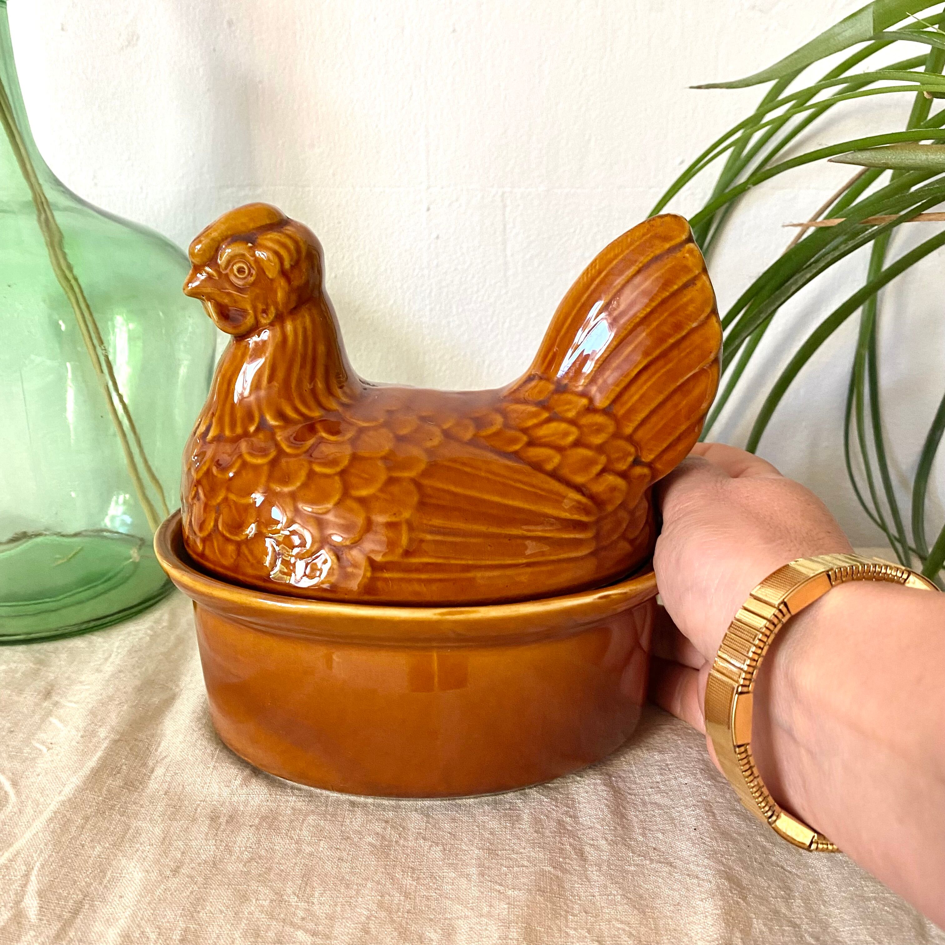 Ceramic terrine hen Geo
