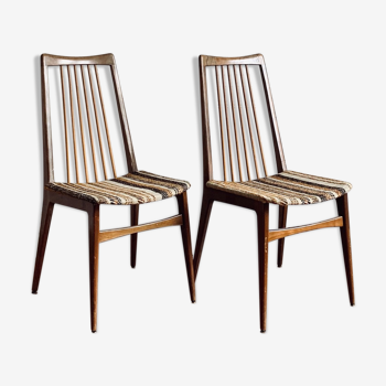 Vintage woven seated chairs