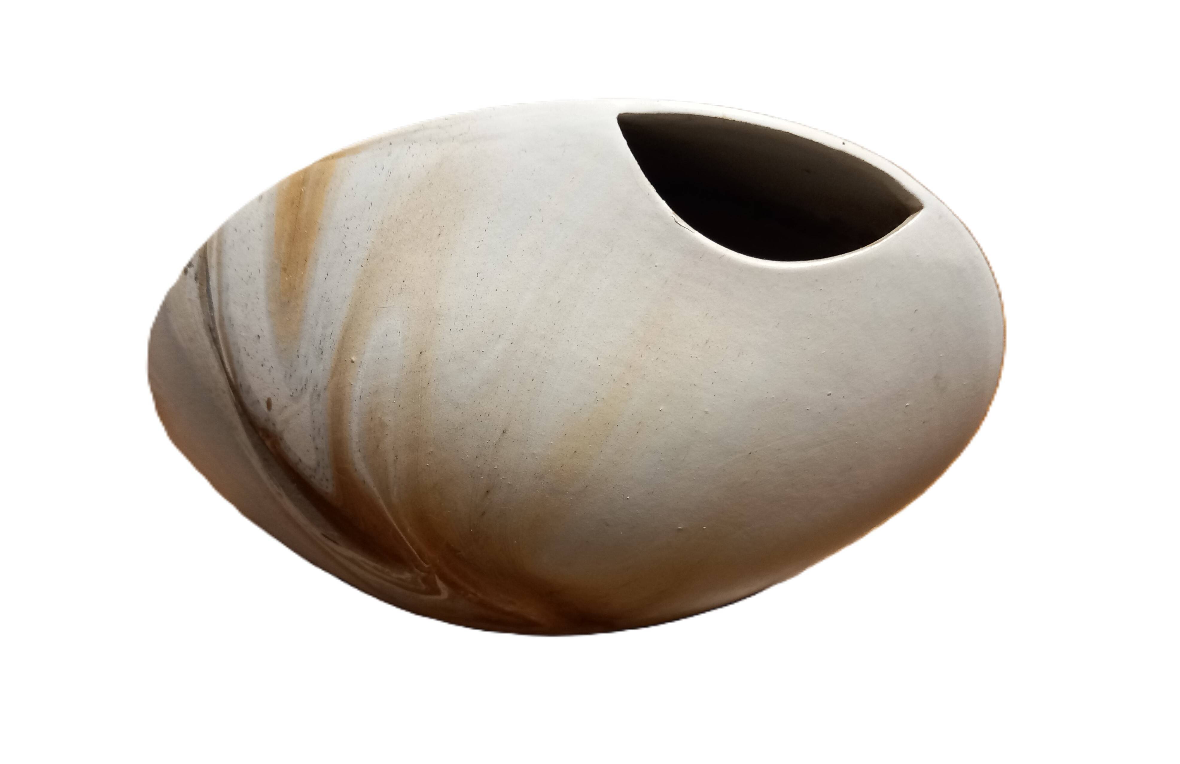 Signed ceramic lens vase