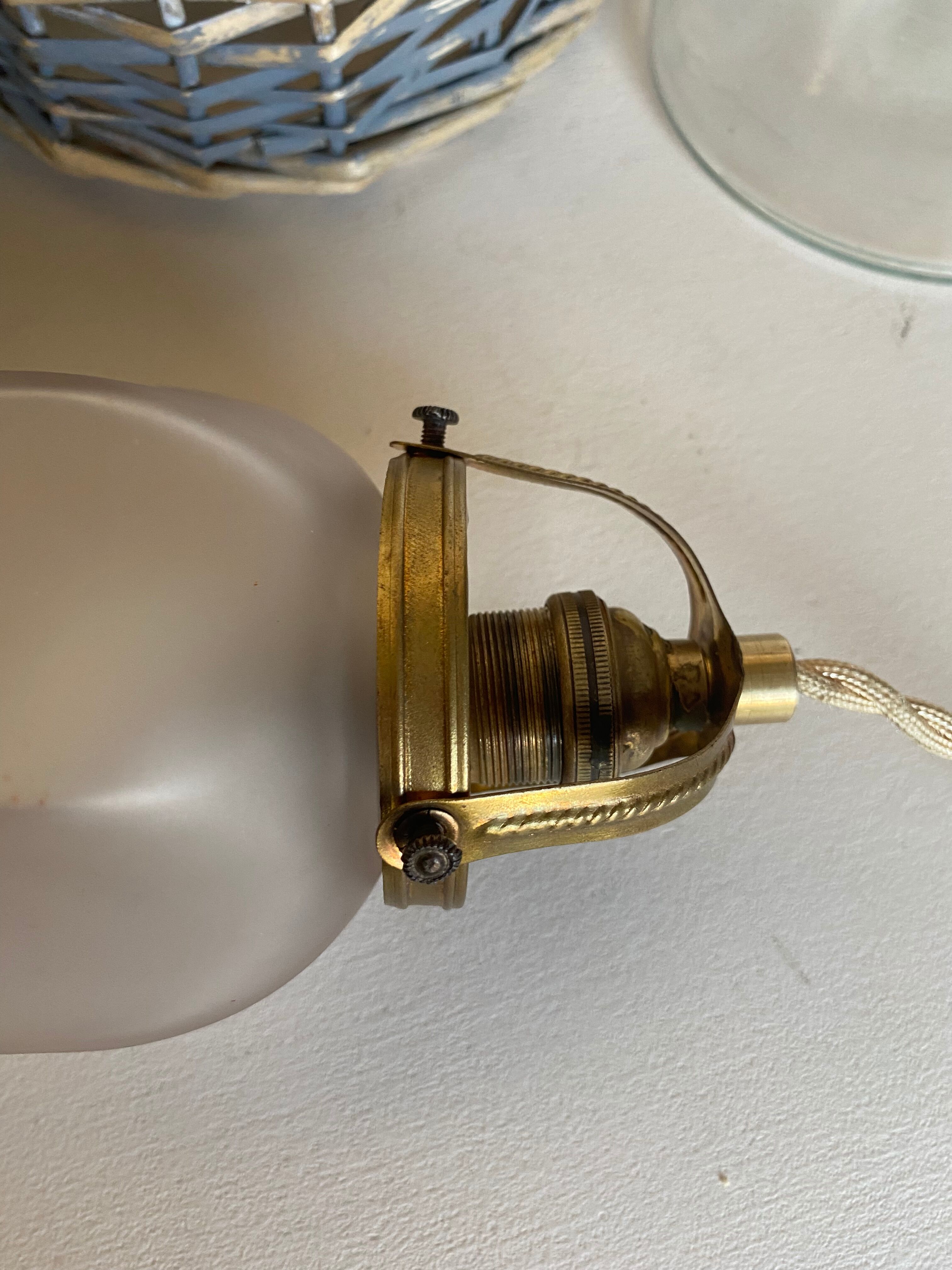Glass suspension, cable 2 m, porcelain ram