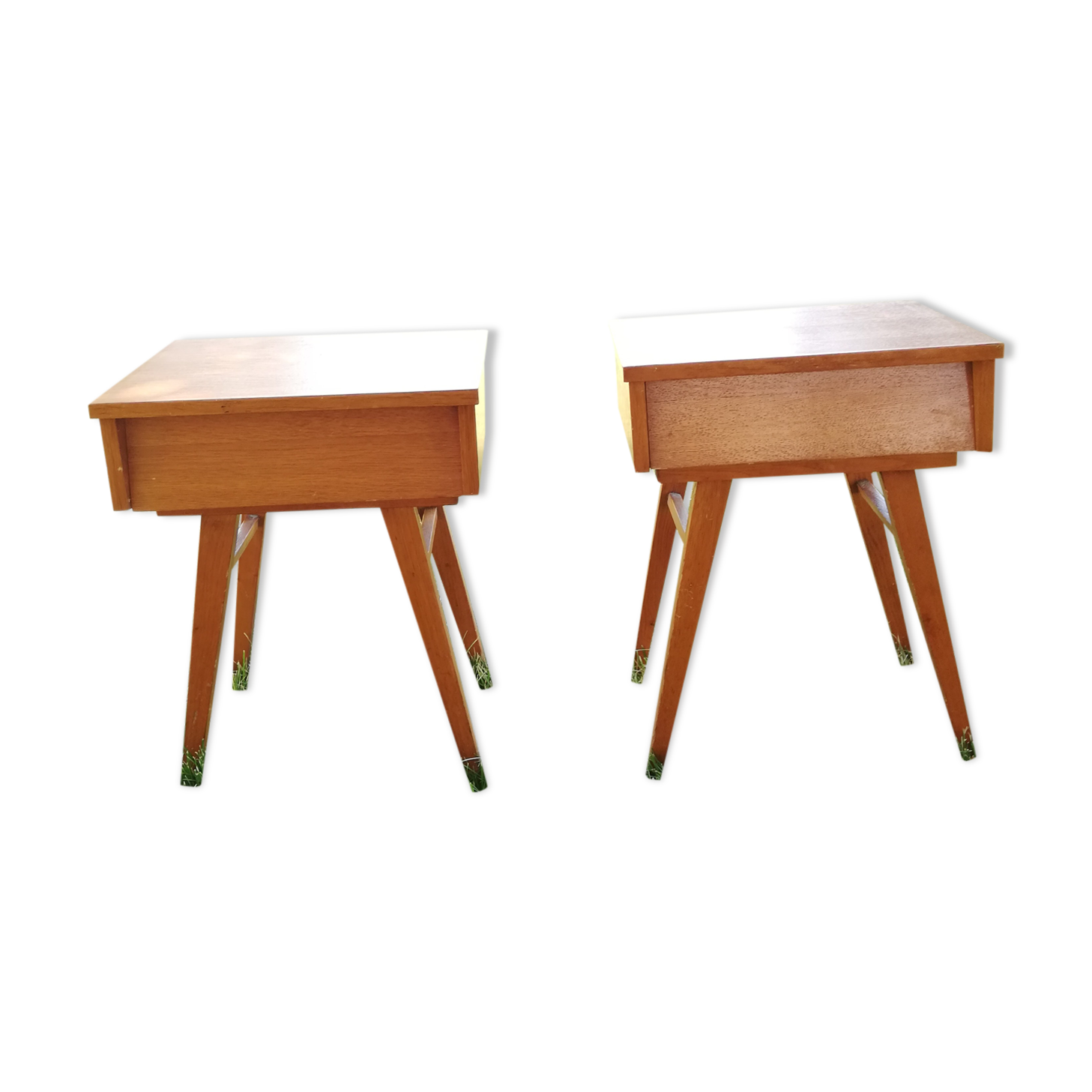 2 vintage bedside tables 1950/1970