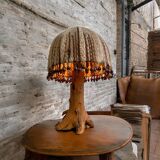Vintage wooden table lamp/lighting