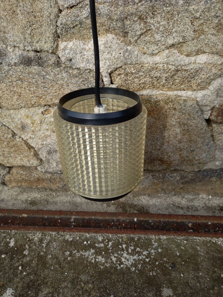 Cylindrical suspension lighting 70s